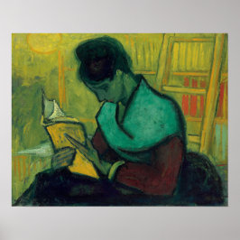 Eine Novel Reader Vincent Van Gogh Gemälde Poster