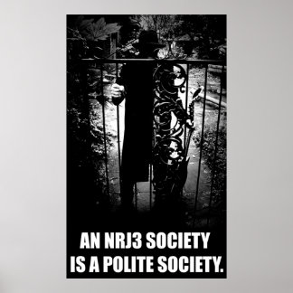EINE NRJ3-GESELLSCHAFT IST EIN POLITIKGESELLSCHAFT POSTER