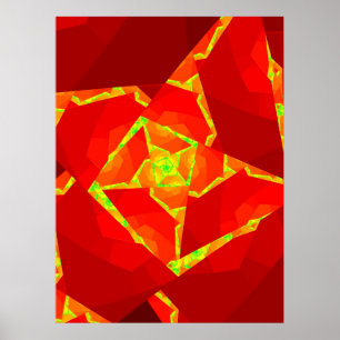 Eine offene Rose Poster