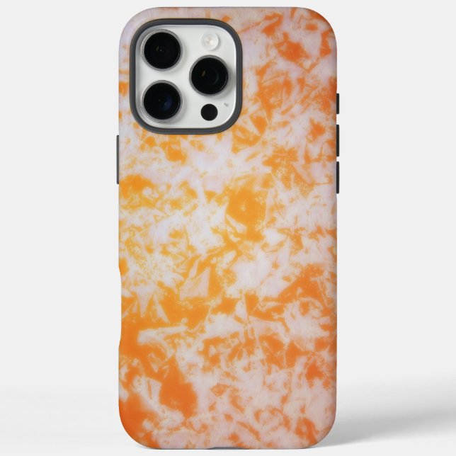 Eine orange Grunge-Textur | iPhone 16 Pro Max Hülle (Rückseite)