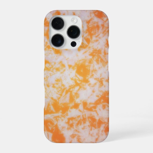 Eine orange grunge texturierte iPhone 16 pro hülle (Rückseite)