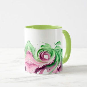 Eine originelle, lebendige, abstrakte Magierin. Tasse
