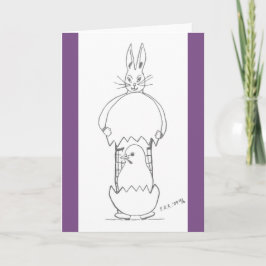 Eine Osterüberraschung Feiertagskarte