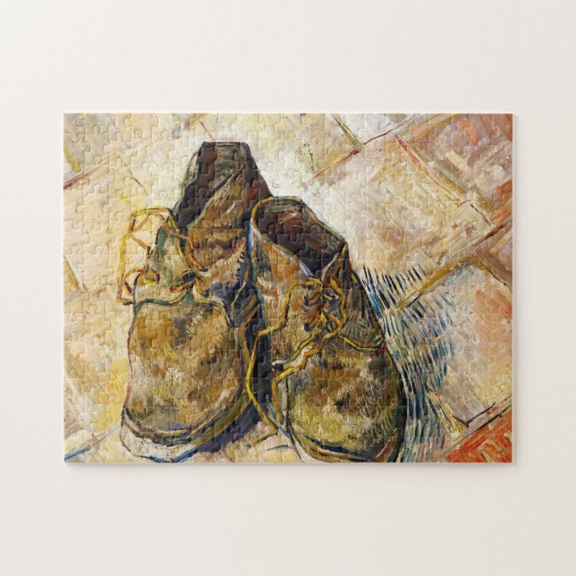 Eine Paar Schuhe-Vincent van Gogh-Kunstmalerei (Horizontal)