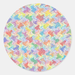 Eine Palette eines Künstlers Runder Aufkleber