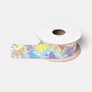 Eine Palette eines Künstlers Satinband