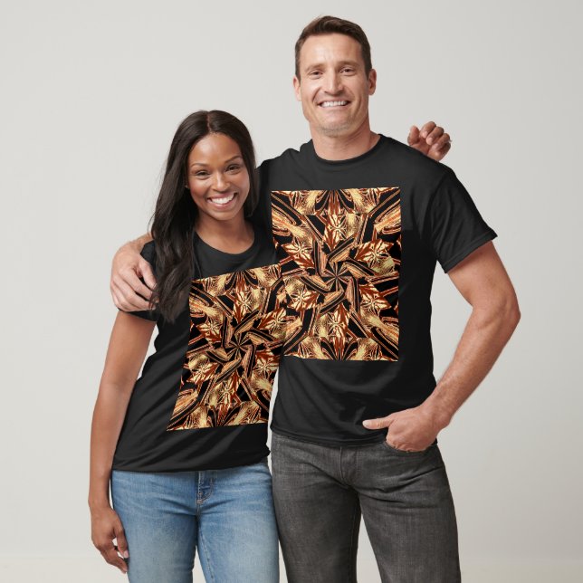 Eine Pansy im Garten Bohemische Abstrakte Blume T-Shirt (Unisex)