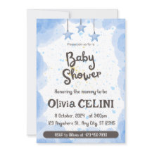 Eine Partie Freude: Watercolor Baby Shower Einladu