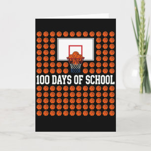 EINE PARTY FÜR 100 TAGE Basketballliebhaber Karte
