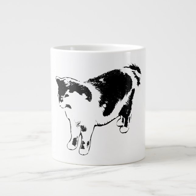 Eine Pause vor dem Pounce Jumbo-Tasse (Vorderseite)