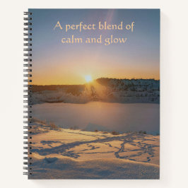 Eine perfekte Mischung - Ruhiger Glanz Winter  Notizbuch