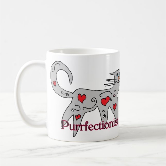 Eine Perfektionist-Tasse Kaffeetasse (Links)