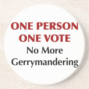 Eine Person, eine Stimme, keine Gerrymanderin Untersetzer