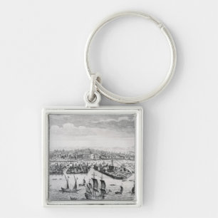 Eine Perspektiven-Ansicht der Stadt von Venedig Schlüsselanhänger