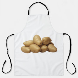 Eine Pile Kartoffeln Schürze