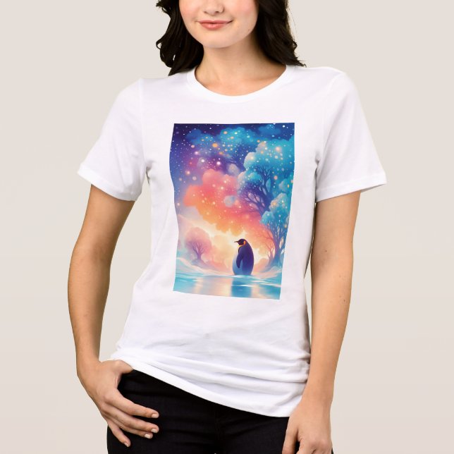 Eine Pinguin-verzauberte Reise Tri-Blend Shirt (Vorderseite)