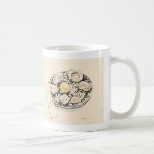 Eine Platte von Austern 2012 Kaffeetasse (Rechts)