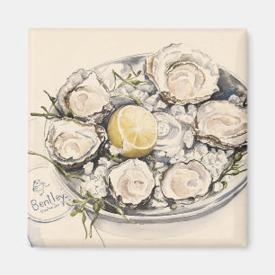 Eine Platte von Austern 2012 Magnet