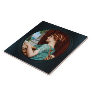 Eine Pompeian-Lady von John William Godward Fliese
