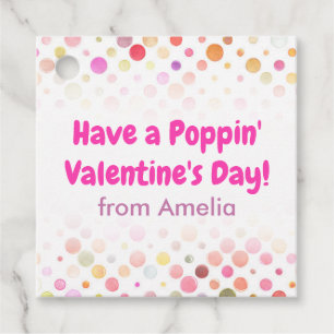 Eine Poppin's Valentine Day Kids School Geschenkanhänger