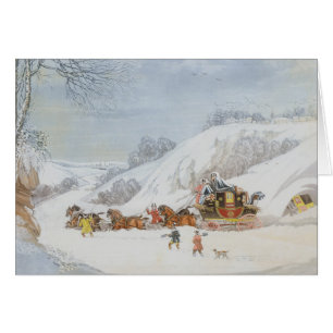 Eine Post im tiefen Schnee