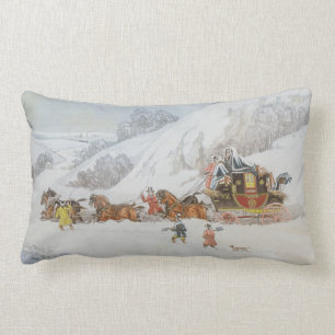 Eine Post im tiefen Schnee Lendenkissen