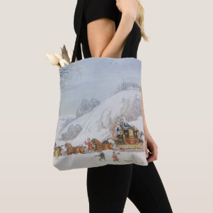 Eine Post im tiefen Schnee Tasche