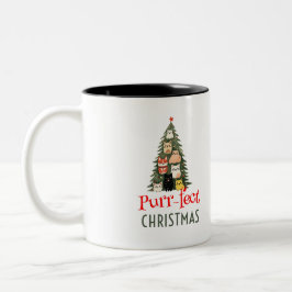 Eine puristische Weihnachtsfeier-Tasse Zweifarbige Tasse