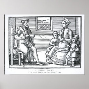 Eine Puritaner-Familie Poster