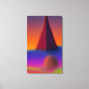 Eine Pyramiden-Traumplanung Leinwanddruck