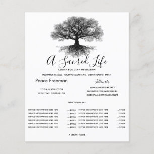 Eine Quelle   Tree of Life Design Flyer