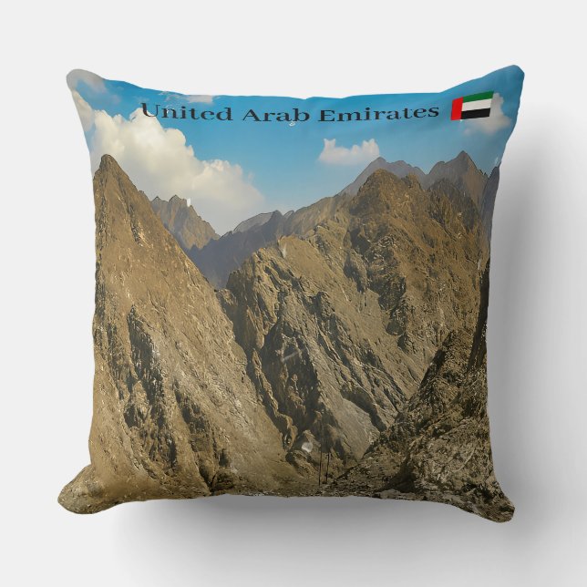 Eine raue Tasse der Bergpass Kissen (Vorderseite)