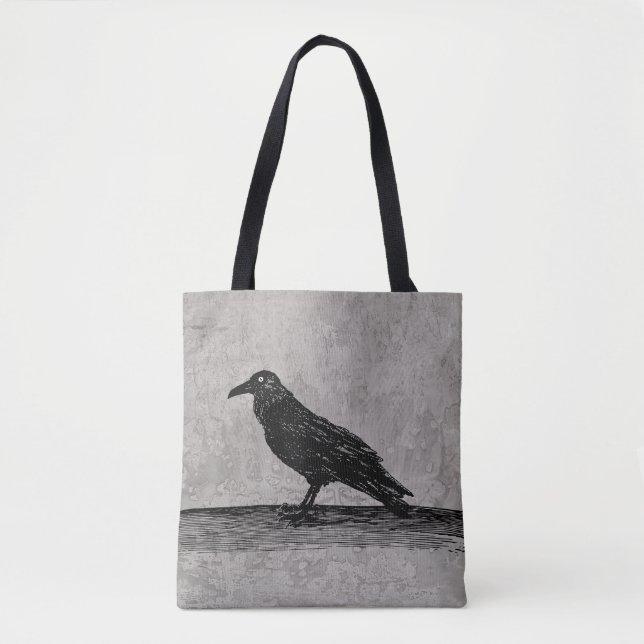 Eine Raven Tote Bag Tasche (Vorderseite)