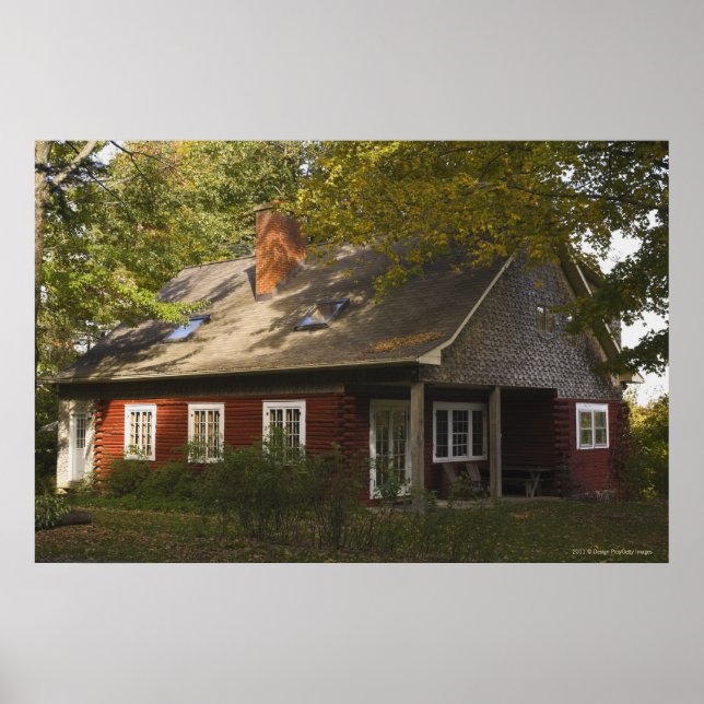 Eine Red Log-Zuhause Poster (Vorne)