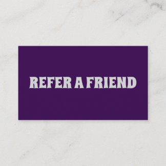 EINE REFERENZKARTE MIT DEM FREUND ERHALTEN EMPFEHLUNGSKARTE