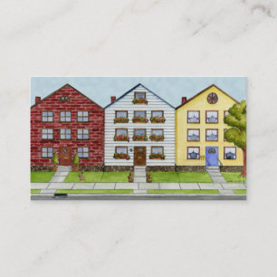 Eine Reihe der Haus-Visitenkarte Visitenkarte