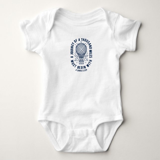Eine Reise Baby Strampler (Vorderseite)