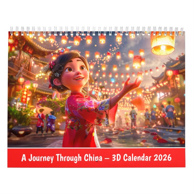 Eine Reise durch China – 3D-Kalender Kalender (Titelbild)