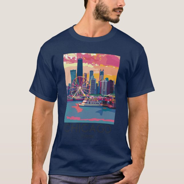Eine Reise nach Chicago - Il'Illinois T-Shirt (Vorderseite)