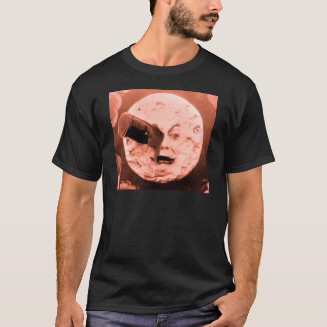 Eine Reise zum Mond (Sepia-Rose) T-Shirt (Vorderseite)