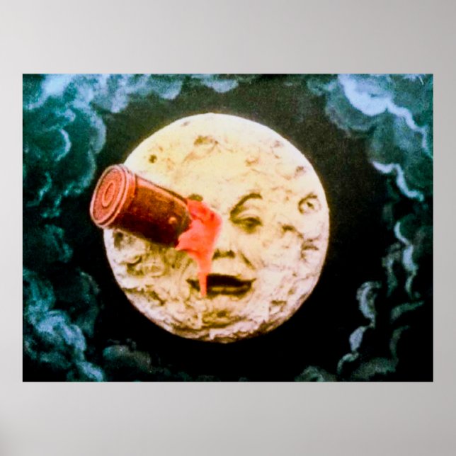 Eine Reise zum Mond Vintag Poster (Vorne)