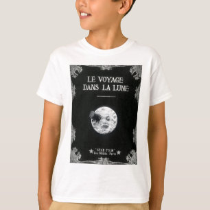 Eine Reise zum Mond Vintage Retro Französisches Ki T-Shirt