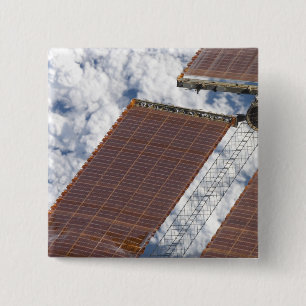 Eine reparierte Solarstromanlage Button