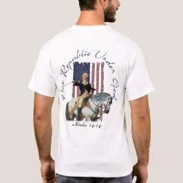 Eine Republik unter Gott Washington Nummer 14 T-Shirt