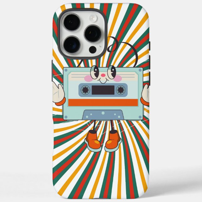 Eine Retro-Tanzmusik iPhone 16 Pro Max Hülle (Rückseite)