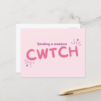 Eine riesige Cwtch-Postkarte (Knuddler) senden Postkarte