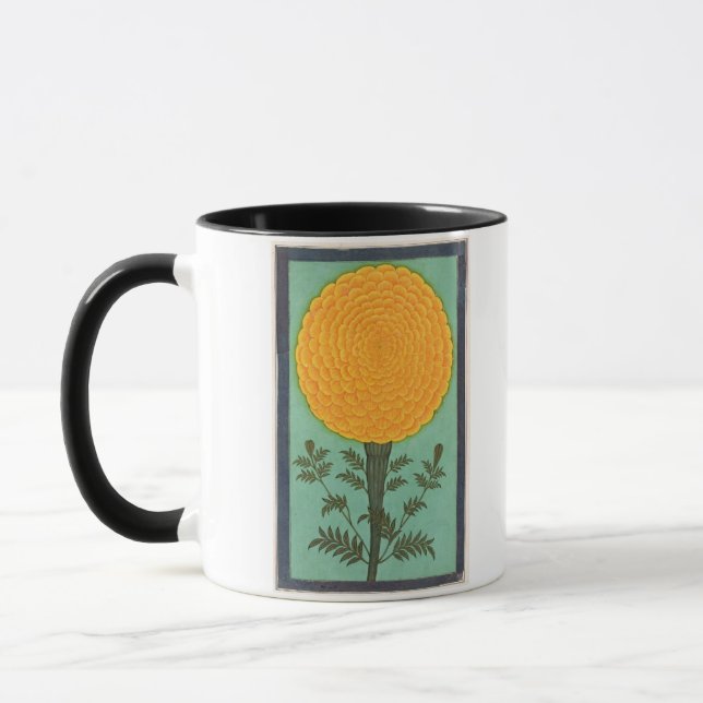 Eine Ringelblume, vom kleinen Clive Album (w/c auf Tasse (Links)