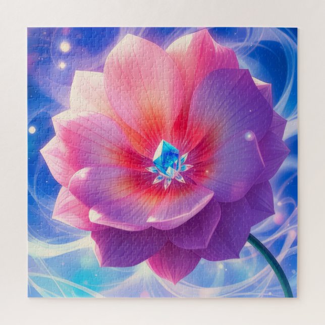 Eine rosa Blume in voller Blüte (Vertikal)