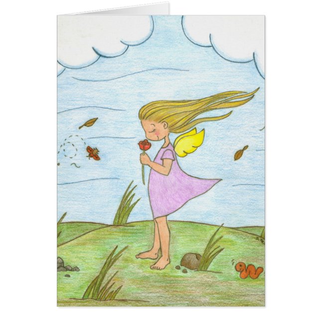 Eine Rose für Danielle, leere Karte (Vorne)