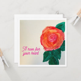Eine Rose für dein Herz Karte